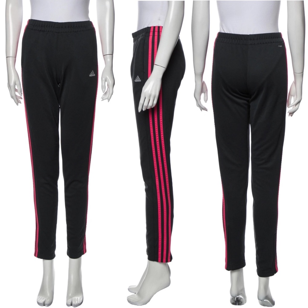 ADIDAS Graphic Print Striped Skinny Leg Pants NEW